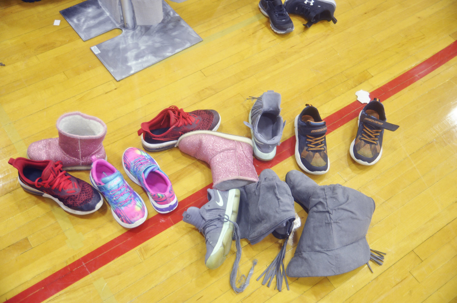 Kids Expo - shoes left behind